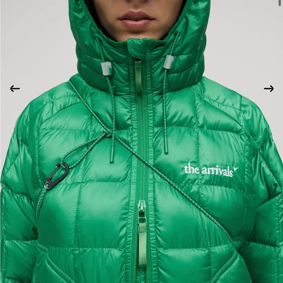 The Arrivals HAELO women’s hoodie (jacket) XS in turf green - Picture 5 of 9